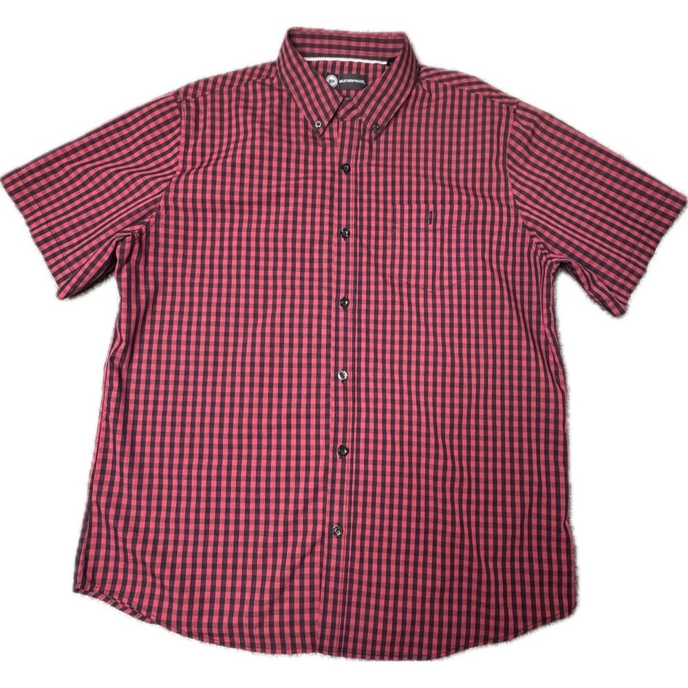 WP Weatherproof Men's Plaid Print Shirt XL